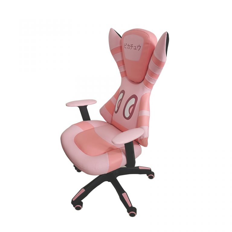 New cute girl pink swivel chair